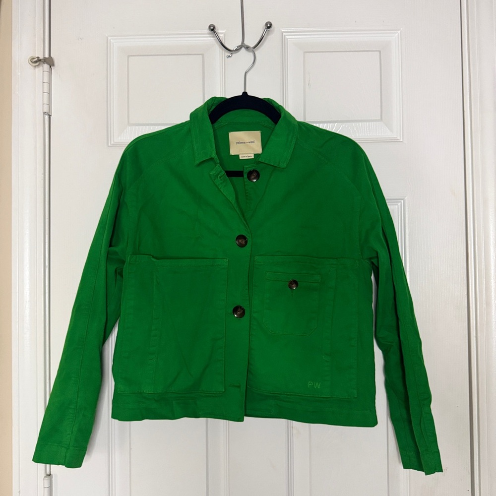 Paloma Wool Green Button-Up Jacket